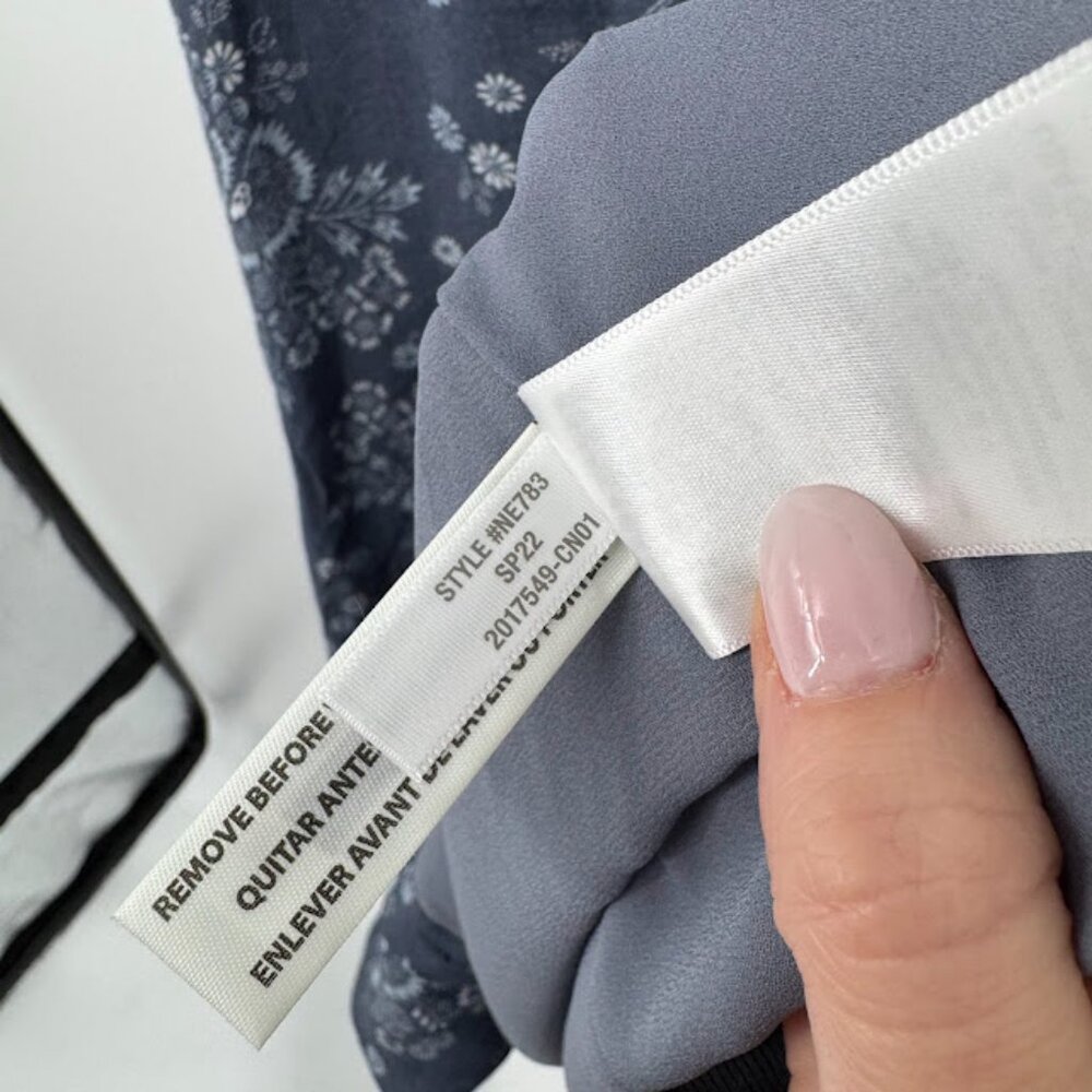Madewell Archival Floral Tie-Back Button-Front Midi Dress Size 0 NWT - Picture 8 of 15
